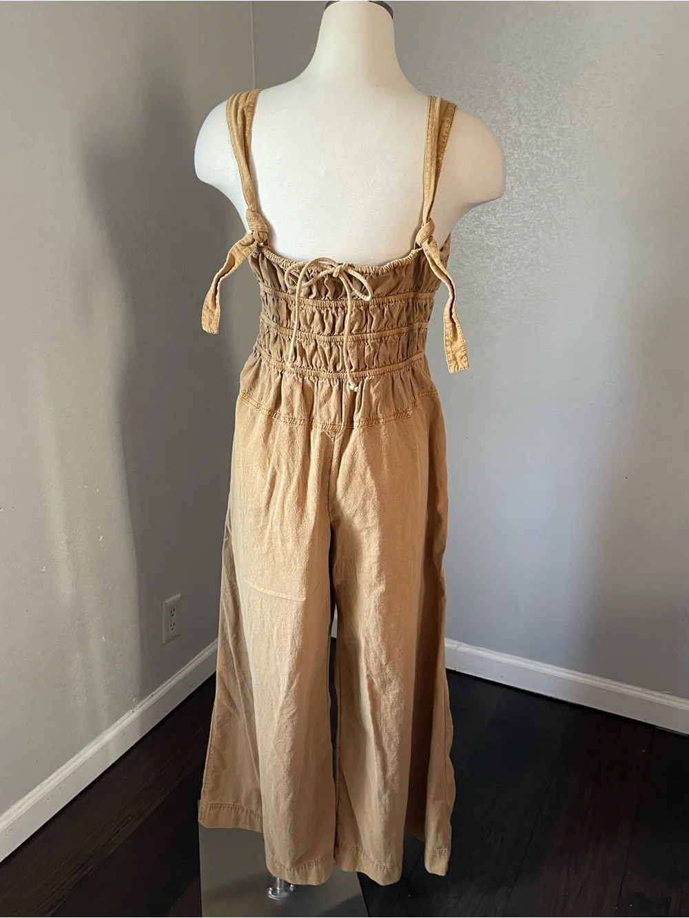 Free‎ People Mustard Yellow Wide-Leg Jumpsuit
